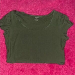 Arizona Jean Company Olive Crop Top